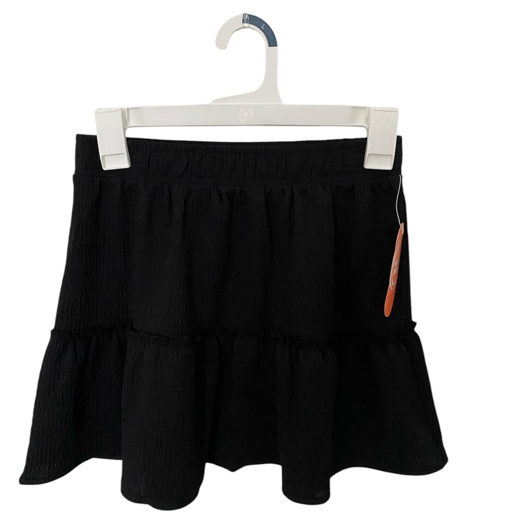 Wonder Nation Knit Skirt Girls Medium (10/12) Black